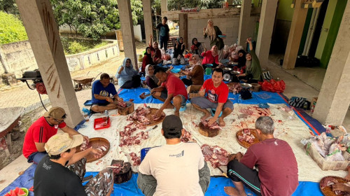 Menggembirakan...! Warga RW 14 berkurban 20 ekor kambing