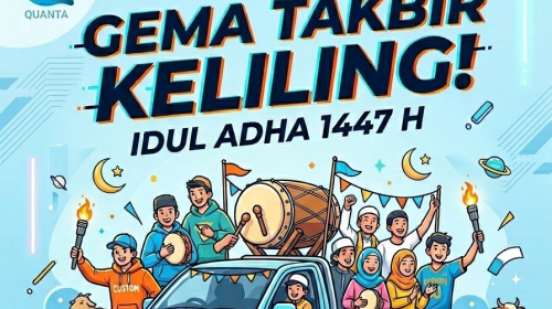 Anak-anak RW14 Gemakan Takbir Keliling Hari Raya Idul Adha